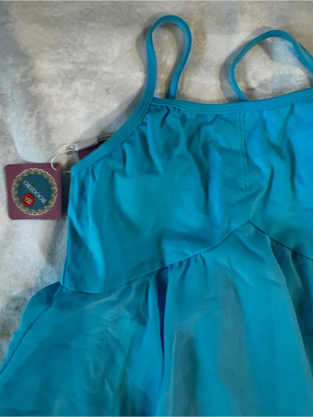 Blue Chiffon Spaghetti Lyrical Dance Dress
